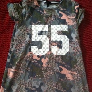 JERSY CAT AND JACK DRESS SHIRT GIRLS LARGE